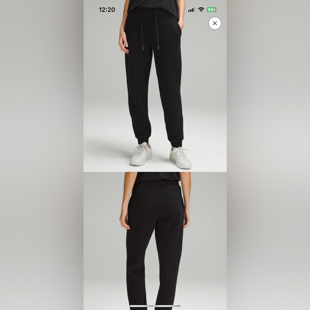 Lululemon Scuba Joggers Black Size 14 Brand new- washed no tags